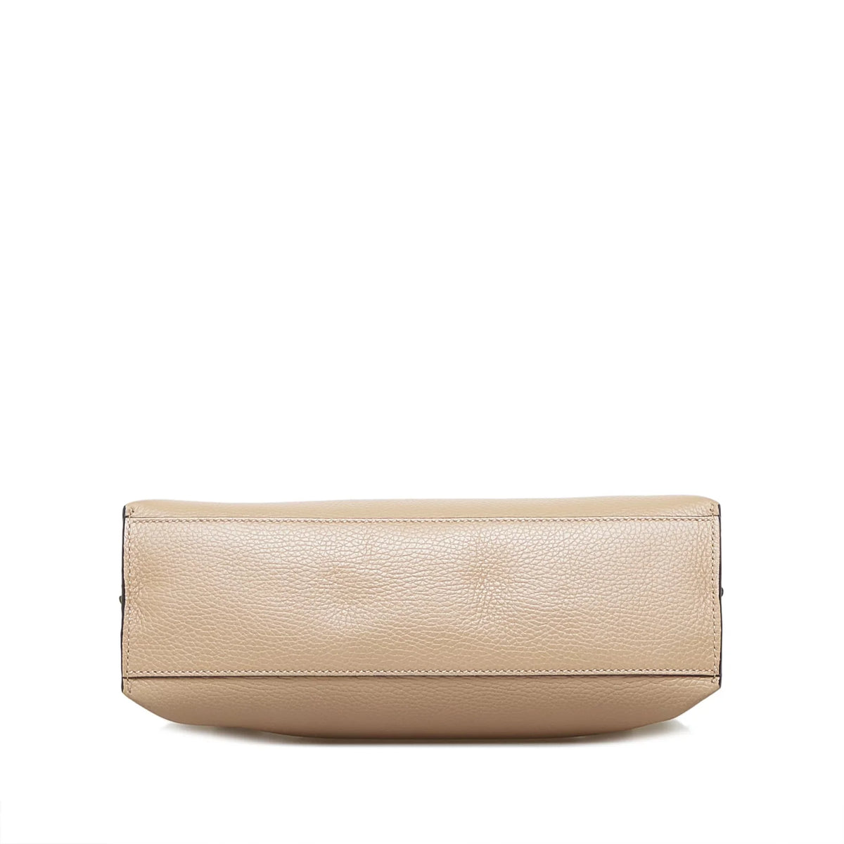 Leather Daily Pre-Owned Satchel Calf (Good) Medium Gucci Brown Bamboo Authenticated Unisex