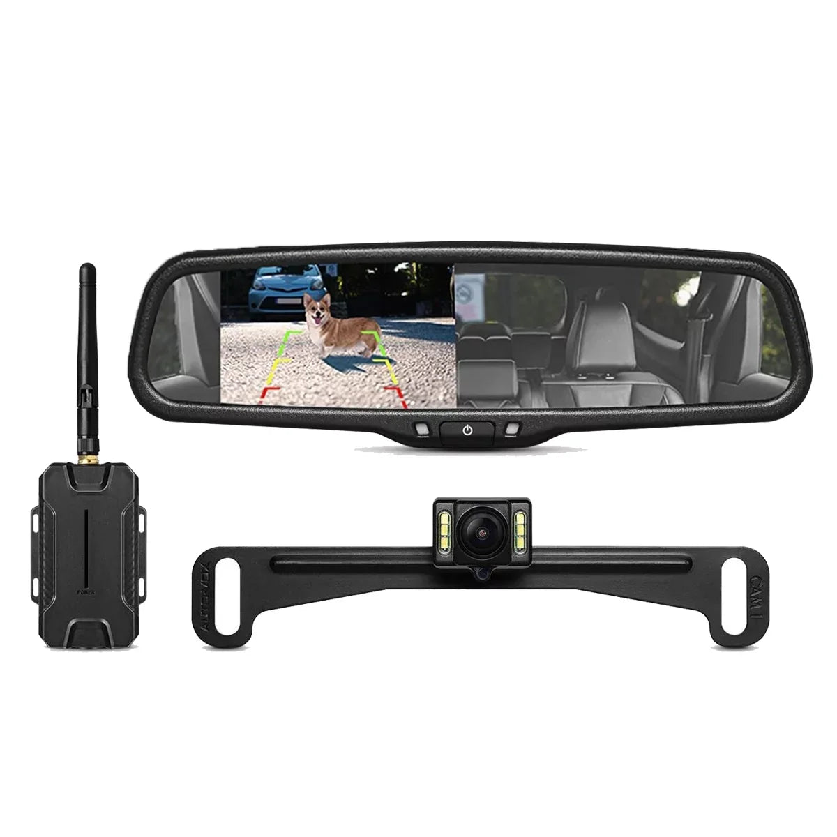 Vision for No Wiring, Waterproof Interference, T1400 68 Camera Car/Trucks, OEM Upgrade Back No Camera Night AUTO-VOX Super Look Backup Up Wireless IP
