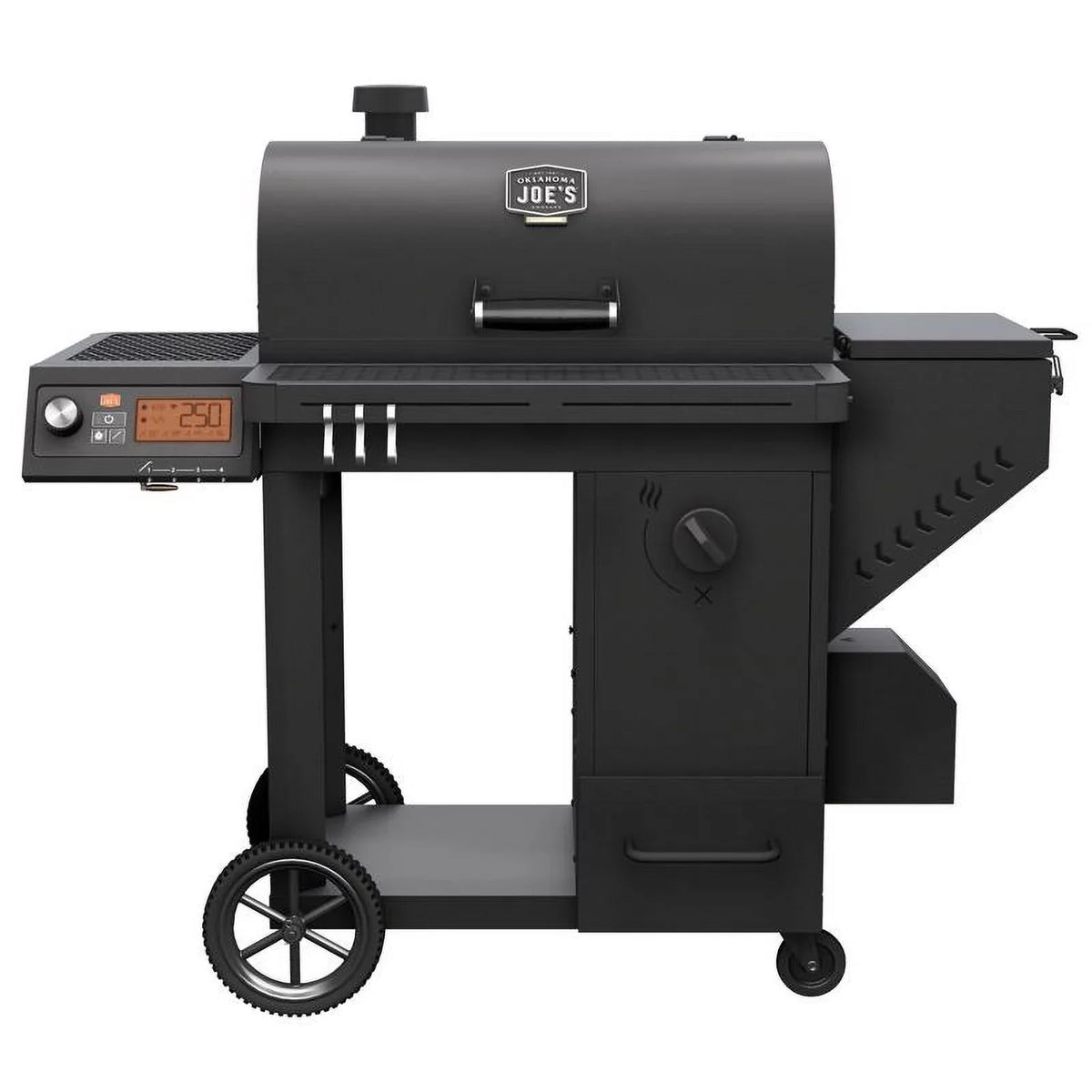 Oklahoma Traditional Charcoal/Wood Joe's Black Smoker