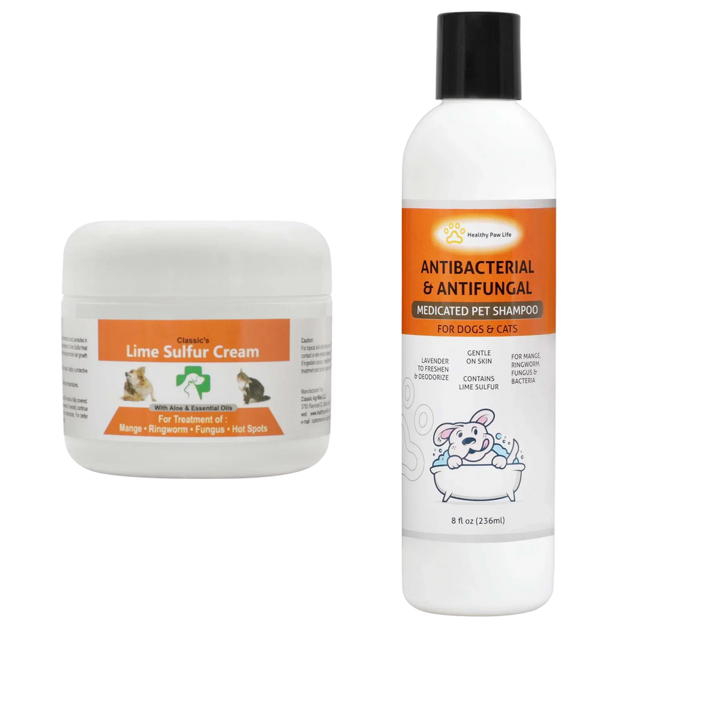 Sulfur Cream - Classic's Shampoo Healthy Paw oz) 2 and Classic's Sulfur Lime Bundle Lime Life oz) (2 (8 Items: