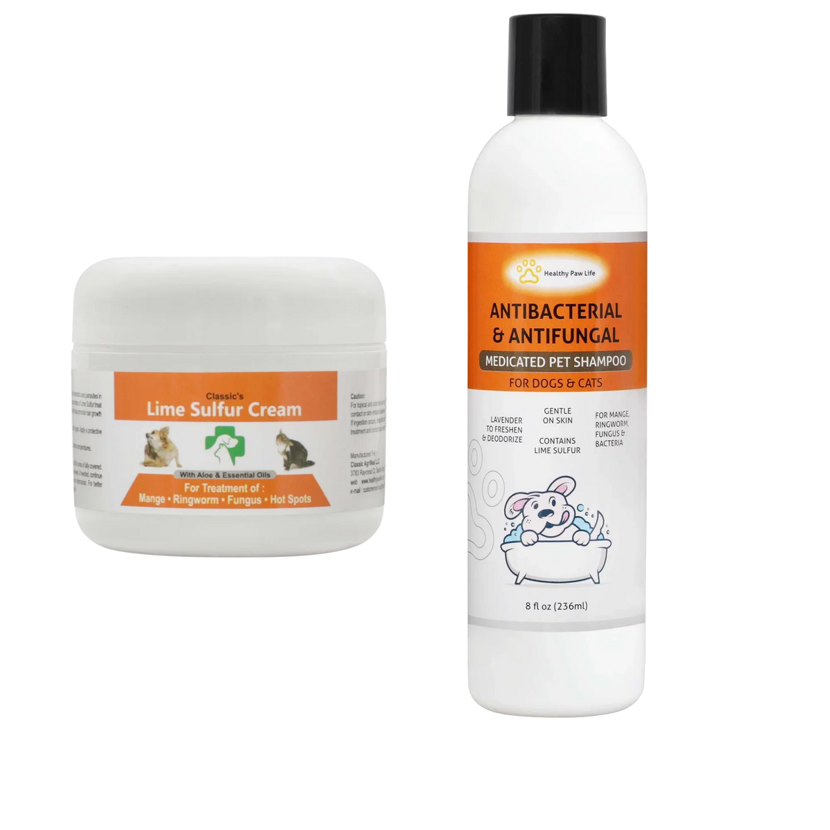 Sulfur Cream - Classic's Shampoo Healthy Paw oz) 2 and Classic's Sulfur Lime Bundle Lime Life oz) (2 (8 Items: