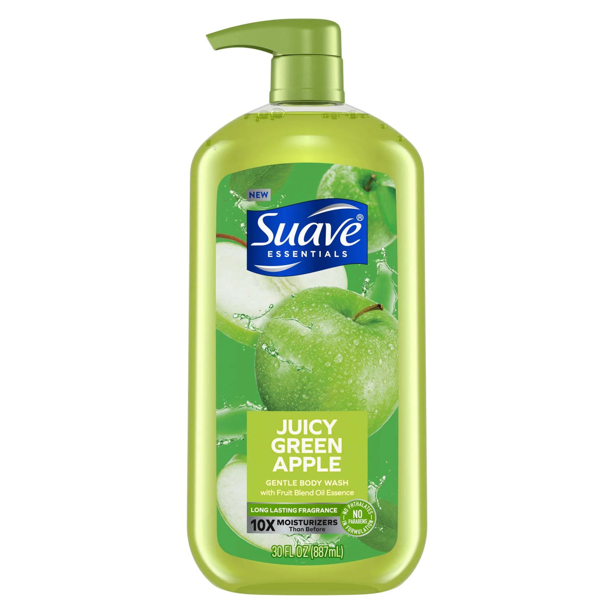 oz Apple; Wash; Gentle 30 Juicy Green Body Suave Essentials