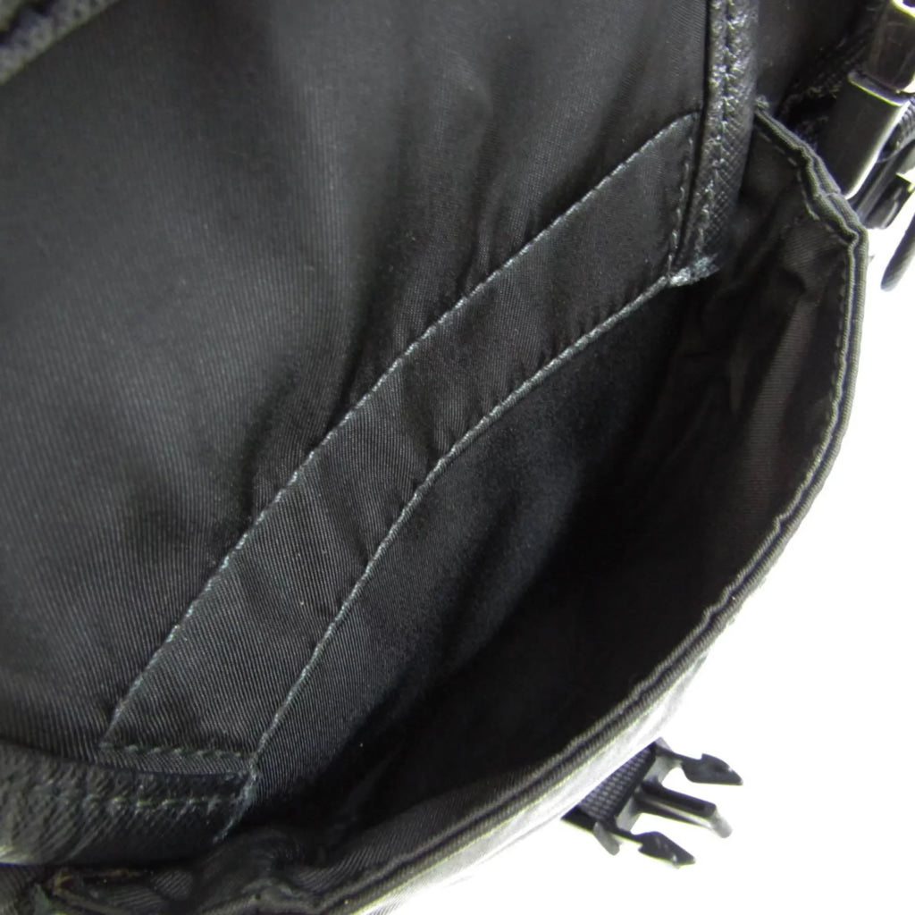 Shoulder Leather,Nylon Bag Prada Black Pre-Owned Women,Men (Good)