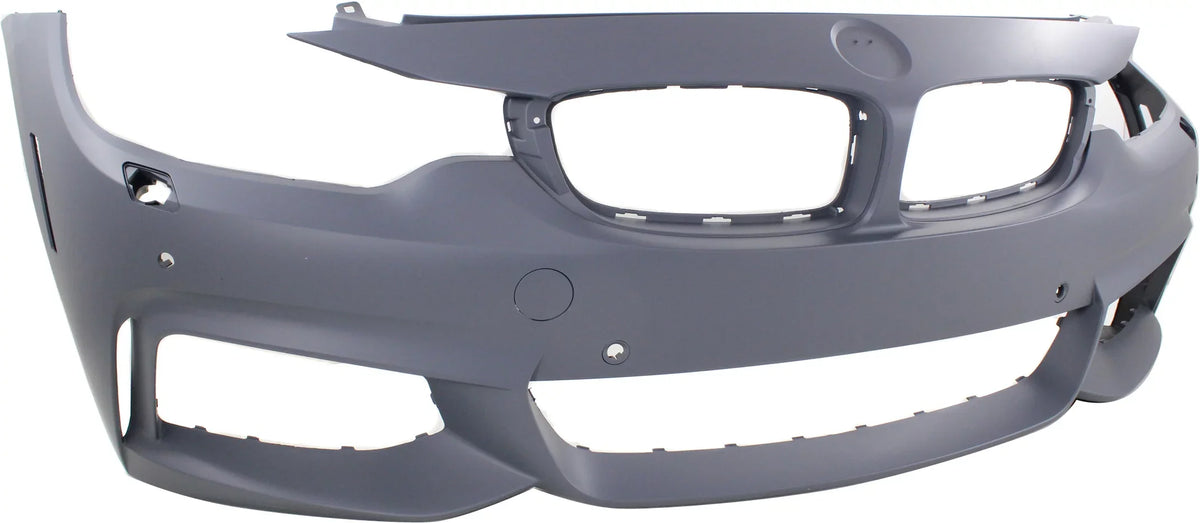 with M HLW PDC Sport BMW 4-SERIES Primed BUMPER with Conv/Coupe/HB For Line Holes/Cam COVER Front Sensor 2014-2018 Compatible