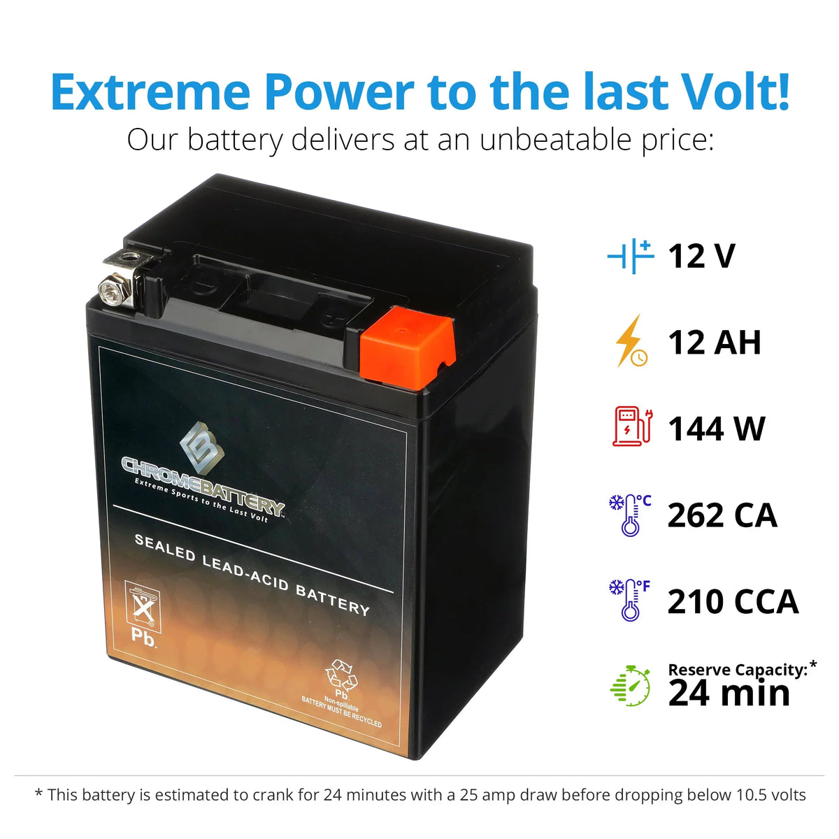 Ski Battery Battery Arctic CCA) for Tiger Cat 97-'99 Shark 12 Chrome 770cc Ah, Jet (14AHL-BS 210 YTX14AHL-BS Volt,12