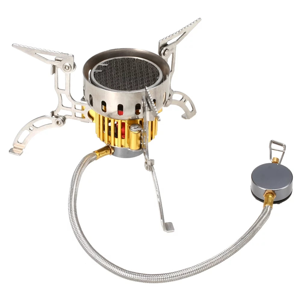 Ultralight Outdoor Collapsible for Cookout Backpacking Infrared Picnic Dcenta Gas Windproof Furnace Hiking Camping Portable