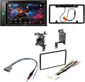 2014 Stereo Car Bluetooth/Backup DVD/CD Receiver Versa Bundle WVGA Pioneer with for 6.2" Kit/in-Dash Digital Double KIT4934 Touchscreen W/ Nissan AM/FM Camera/Installation Note Media DIN