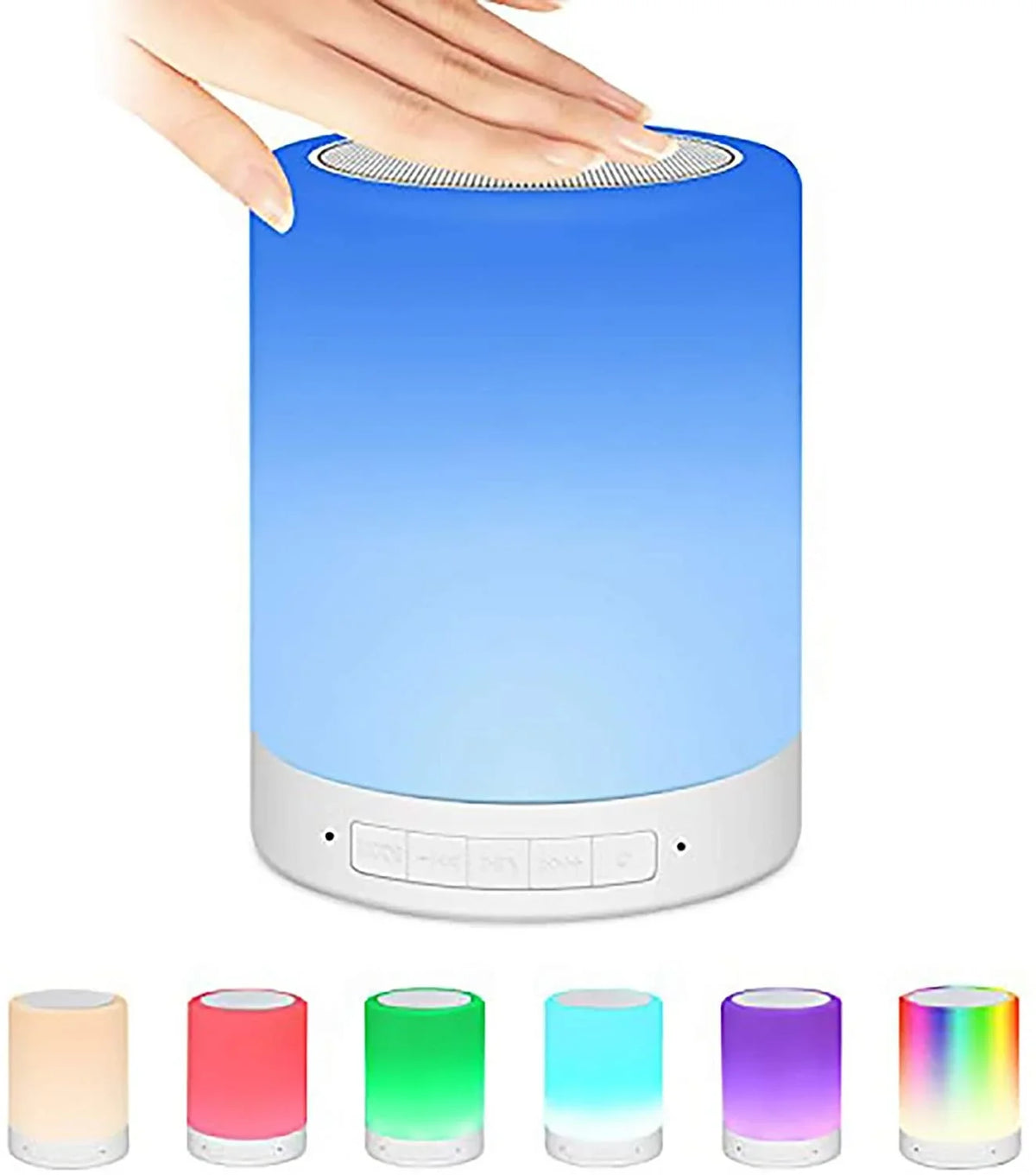 LED Speaker Wireless Pluggable Bluetooth clock Light Lamp Smart Card Night Music Alarm