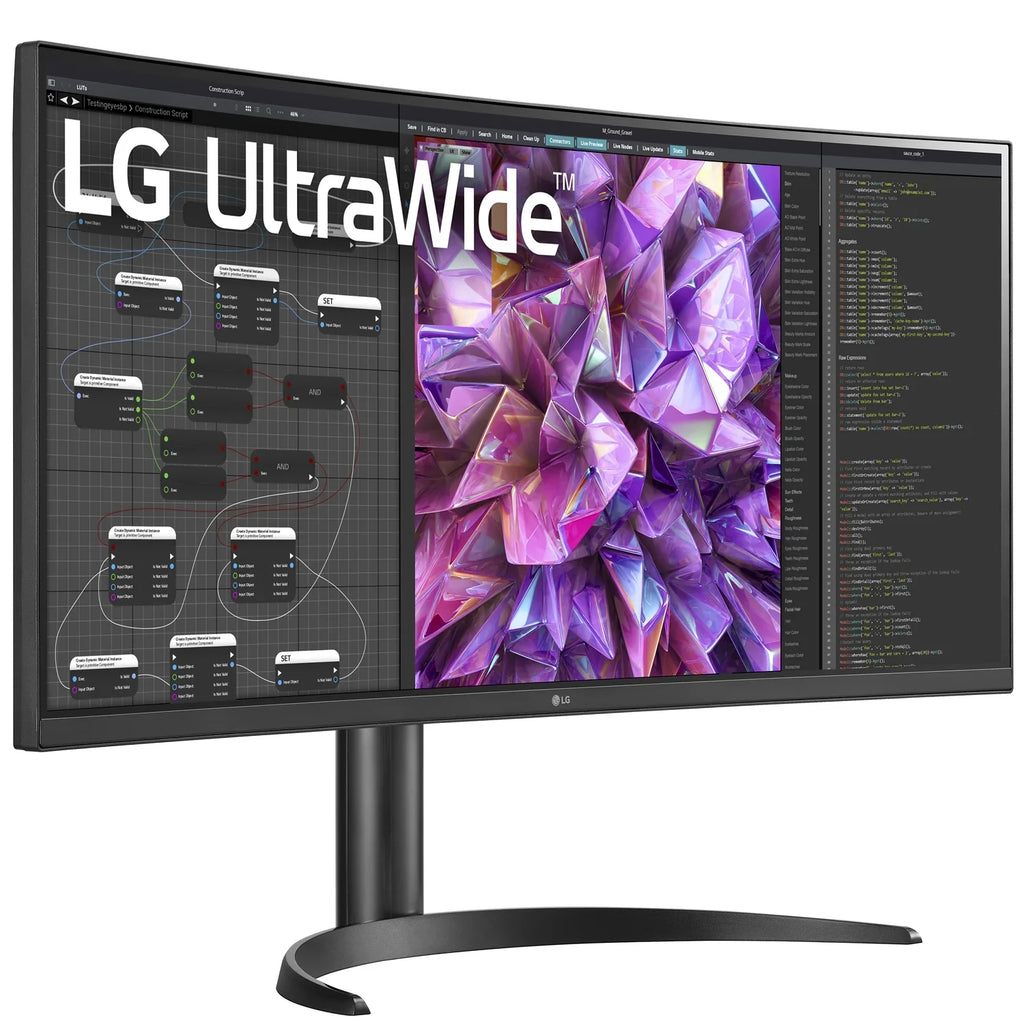 KVM IPS LG Curved 34WQ75C-B HDR UltraWide Monitor Built-in QHD 10 34"