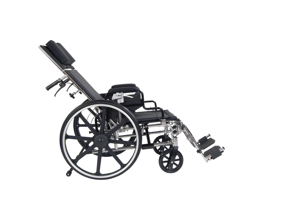 Drive 18" Arms, Medical GT Full Desk Wheelchair, Reclining Detachable Plus Viper Seat