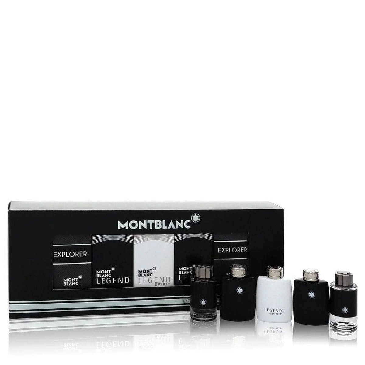 Set 2 .15 Explorer Montblanc x Spirit By Spray 0.15 EDP Gift Blanc in Montblanc Mini Montblanc in Mini Mont 2 Mini Legend + + x 0.15 Legend EDT -- oz in EDT Men