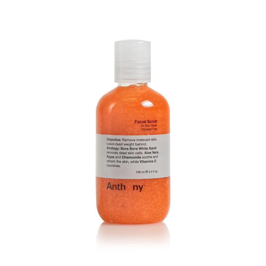 Vitamin Oz, Anthony Scrub, Refreshes Skin Cells Aloe C, and Protects, Dead 2 of Removes Contains Pack Algae, Vera, 3.4 Chamomile, Soothes, Facial Fl Sand,