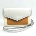 Women's Shoulder Pre-Owned (Good) Givenchy Beige,Silver BB500VB01C Duetto Leather Bag