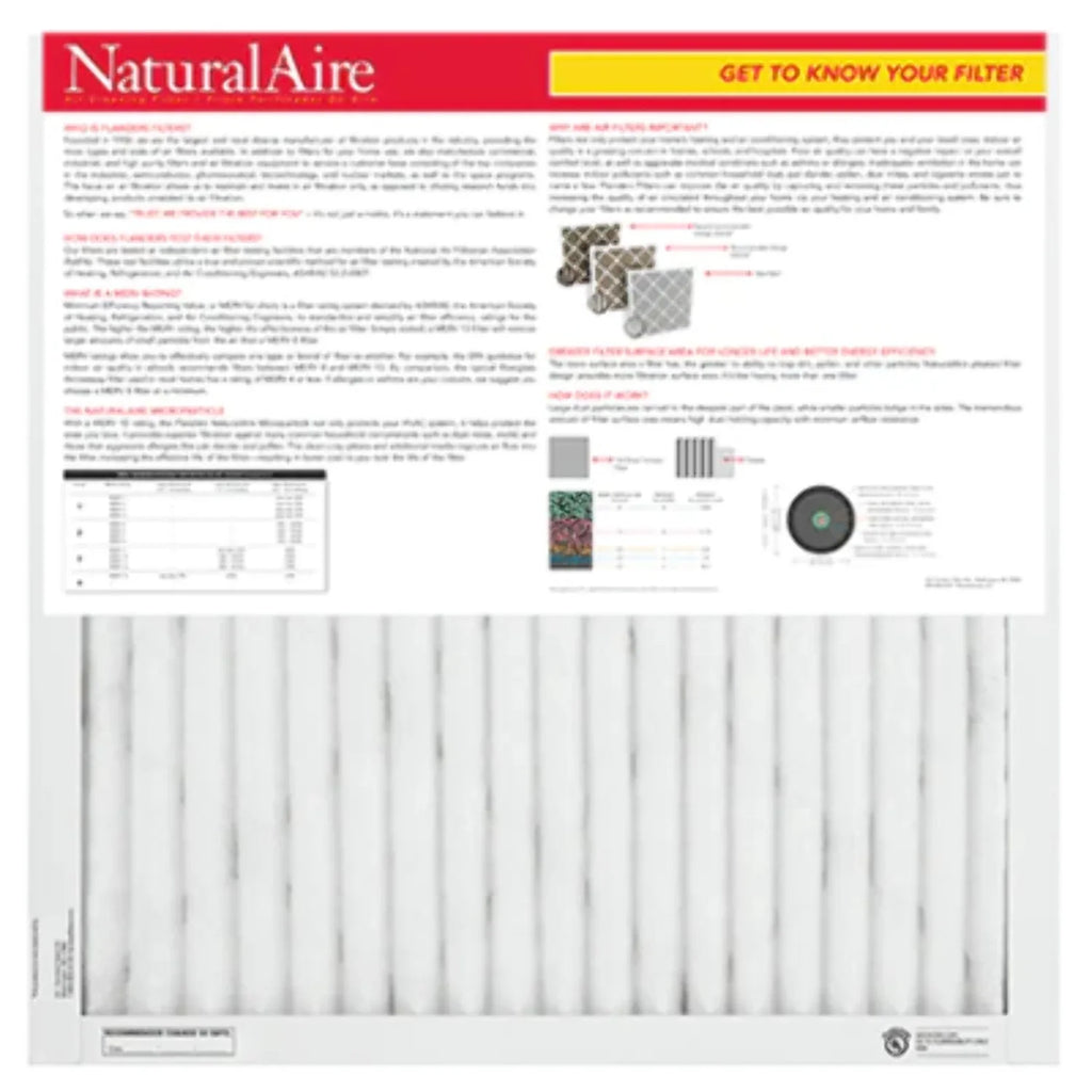 12x30x1 Filters pack) Microparticle NaturalAire 85256.011230 (6 10 MERV