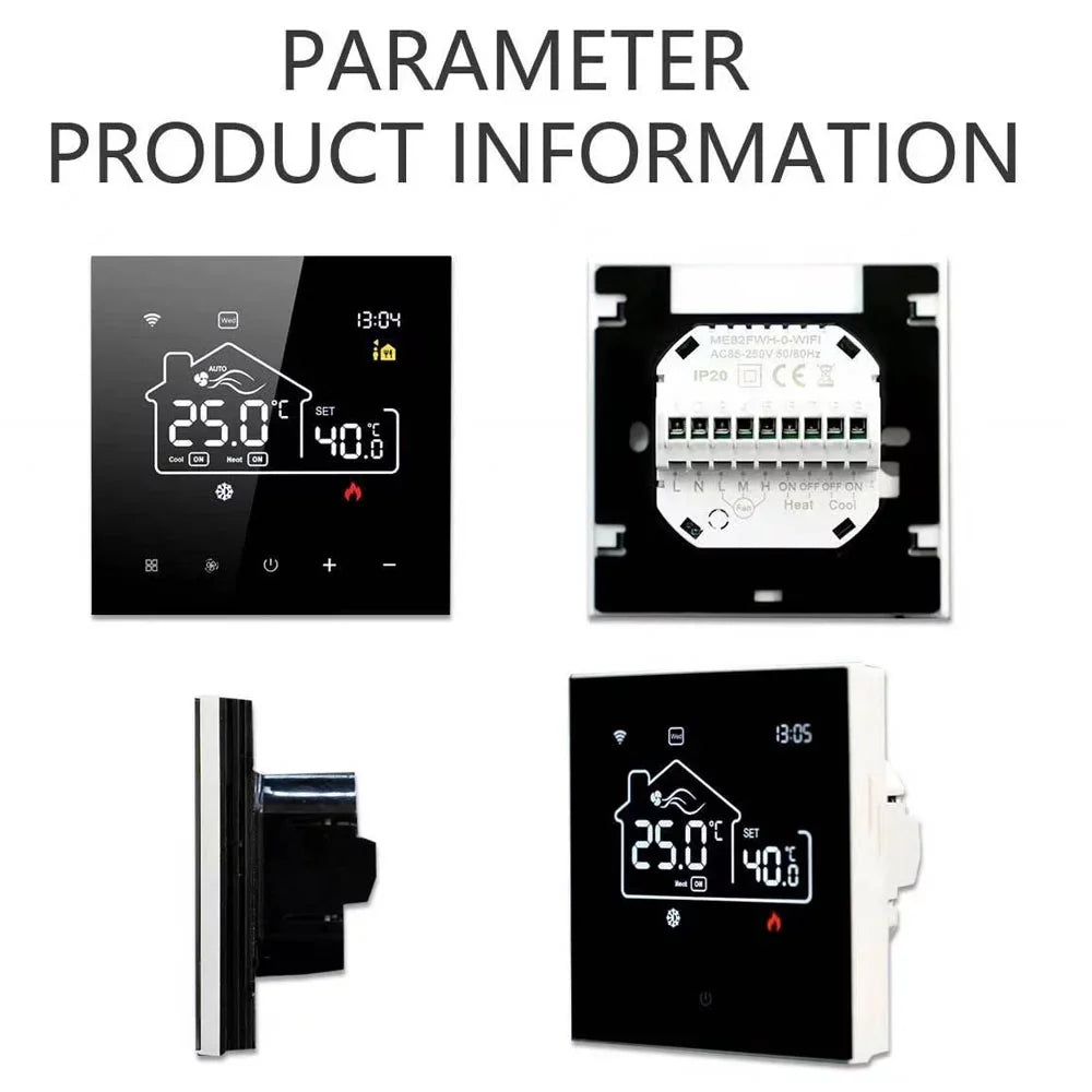 App WiFi Indoor Control Docooler Air Thermostat Conditioning Display Central Mobile Heating for Digital Floor