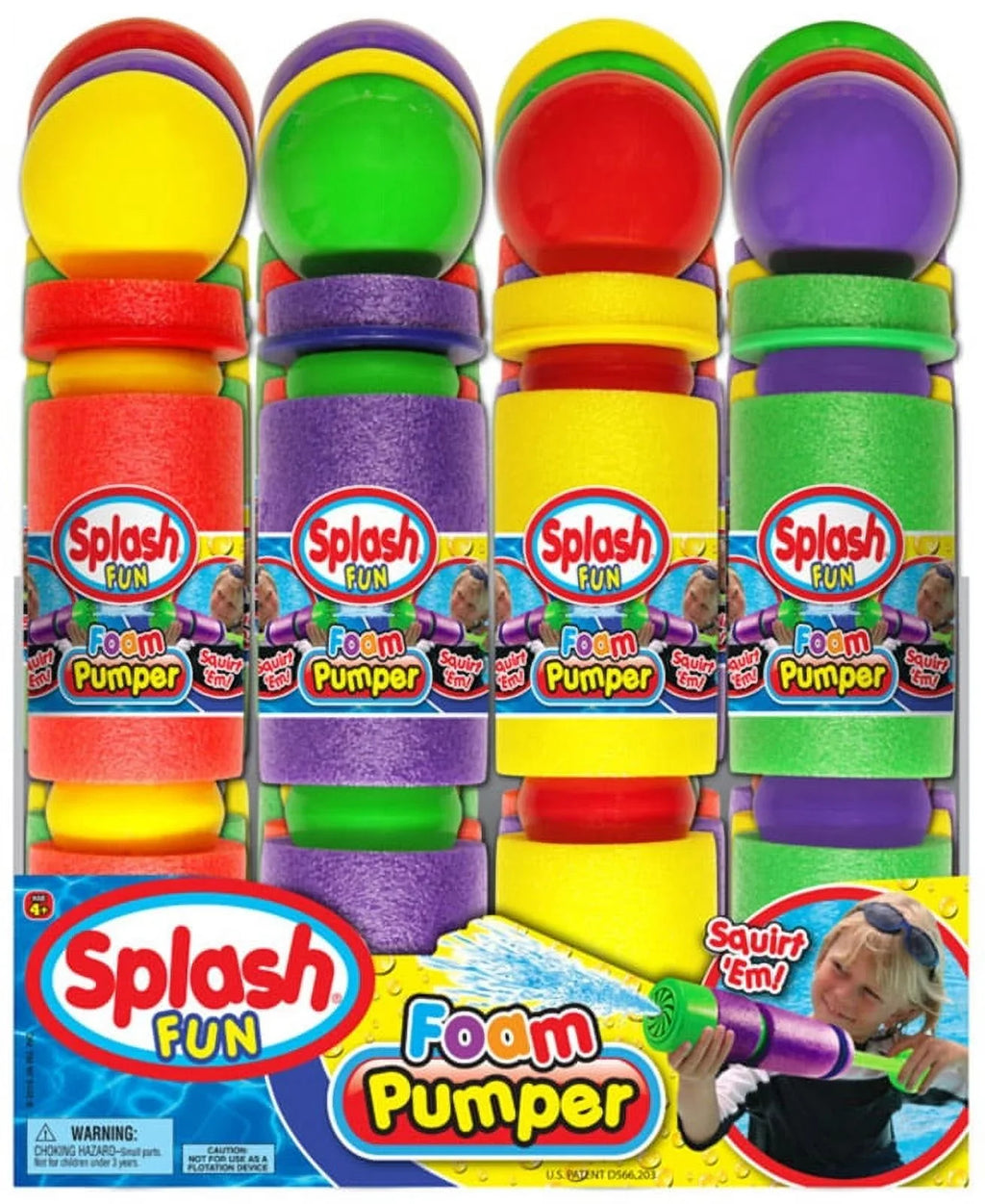 Pool Toy Water Pumper Swim Color Foam Assorted