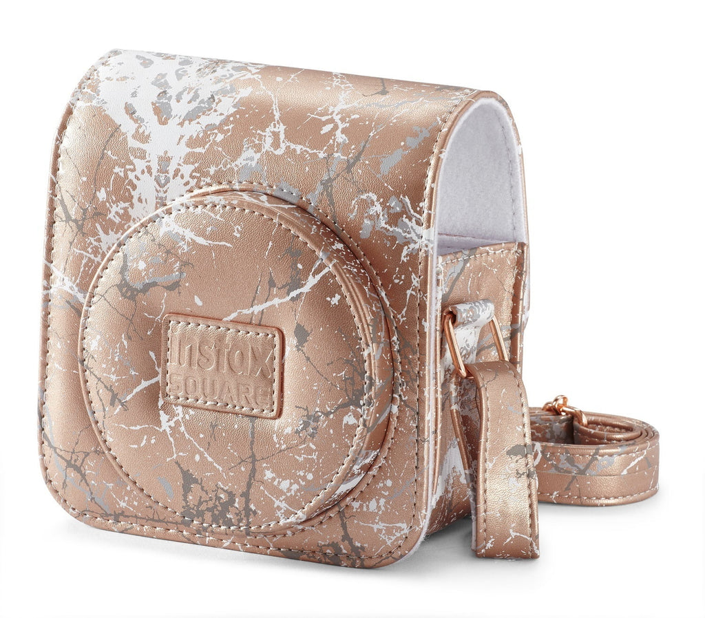 Marble SQ6 Fujifilm Gold Instax Blush Camera Case, Square